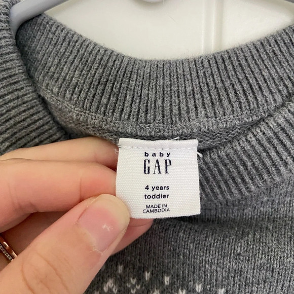NWOT | Baby GAP baby boy’s patterned knit sweater —‎ size 4 years - Picture 4 of 6